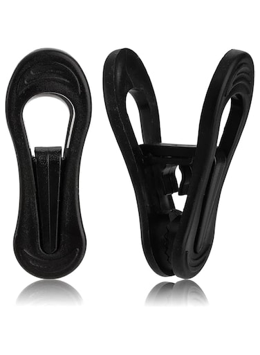 SYOSI Hanger Clips, Strong Plastic Hangers Clips Clothes Pin Perfect for Plastic Clothes Hangers, Multi-Purpose Finger Clips for Skirt Pants Hangers Baby's Flat Thin Clothes Hangers, 50Pcs