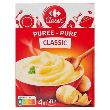 Carrefour Classic Mashed Potato, 125g, Pack of 4