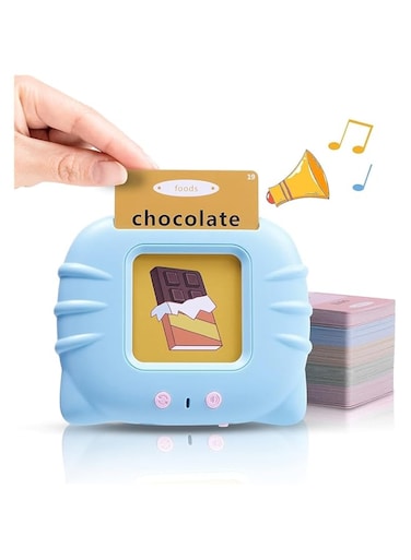 ECVV 112 Cards Talking Flash Cards for Toddlers 2-4 Years,Educational Toys for 1 2 3 4 Year Old - Speech Therapy Toys Learning Animals Shape Color, Learning Cards Machine Birthday Gift for Ages 1-4