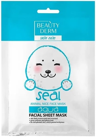 Beauty Derm Moisturizing Animal Seal Facial Mask, 25ml, Anti-Acne &amp; Acne Remedy