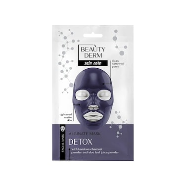 Detox Alginate black facial Mask with Bamboo Charcoal Powder and Aloe Juice Extract for Narrow Pores