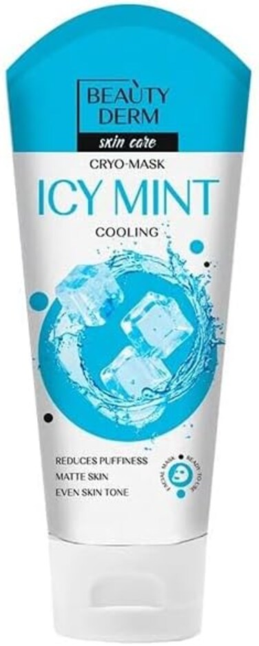 Beauty Derm Icy Mint Cooling Facial Cryo-Mask, 75ml
