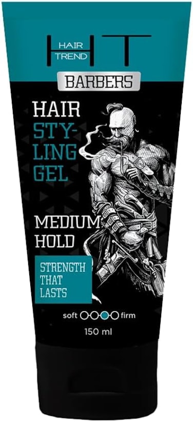 Beauty Derm Hair Trend Barbers Hair Styling Gel, 150ml, Medium Hold