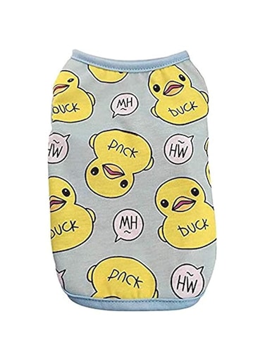 Cat Vest Summer Pet Clothes for Cats and Dogs"Rubber Duck" Pet Costume Soft Polyester Vest for Kitten Doggy Chihuahua