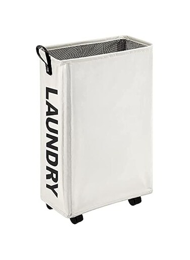Top-Tech Laundry Basket Laundry Hamper Bin Clothes Sorter Storage Organizer Bag Collapsible with Wheel and Handle Easy to Move
