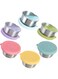 Salad Dressing Container To Go, 6x1.6oz Dressing Sauce Containers for Lunch Box, Stainless Steel Small Condiment Containers with Lids, Reusable Dip Sauce Cups with Lids, Leakproof Condiment Cups