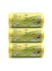Lemon Scented Garbage Bags Compact Roll 60x90cm 30 Gallon ( 20pc x 3 Rolls ) 60 bags