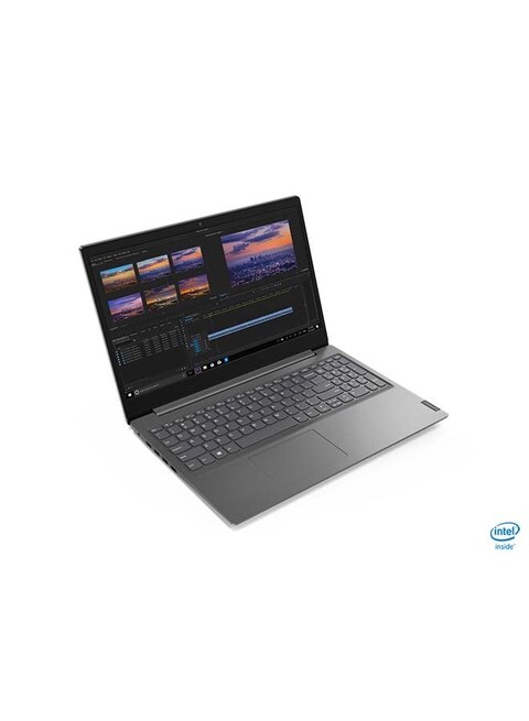 Lenovo Ideapad V15 Laptop With 15.6-Inch HD Display, 10th Gen Core i3-1005G1 Processor, 4GB RAM, 1TB HDD, Intel UHD Graphics, Windows 10 Home English, Iron Grey - International Version