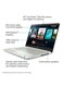 HP 14-dk1032 Laptop With 14-Inch Full HD Display, AMD Ryzen 3 3250U Processor, 128GB SSD, 4GB RAM, Intel UHD Graphics, Windows 10S, English/Arabic, Silver - International Version