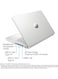 HP 14-DQ2089WM Laptop With 14-Inch HD Display, 11th Gen Core i3-1115G4 Processor, 8GB RAM, 256GB SSD, Integrated Graphics, Windows 10, English, Silver - International Version