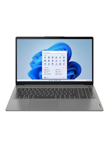 Lenovo IdeaPad 3 Laptop With 15.6-Inch Full HD Display, Core i3-1215U, 16GB Ram, 512GB SSD, Integrated Intel UHD Graphics, Windows 11, English/Arabic, Arctic Grey - International Version