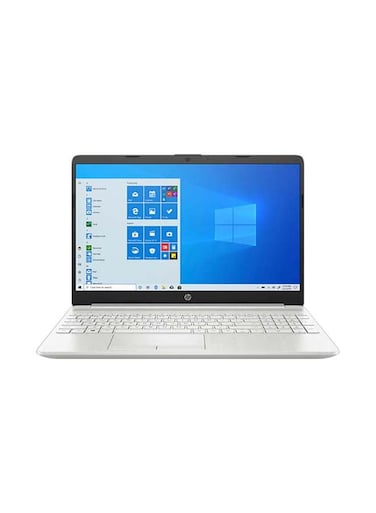 HP Notebook 15-dw3005wm Laptop With 15.6-Inch Full HD Display, Core i5-1135G7 Processor, 8GB RAM, 512GB SSD, Intel Iris Xe Graphics, Windows 10, English/Arabic, Silver - International Version