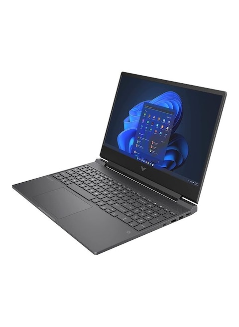 HP Victus 15-fa0031dx Laptop With 15.6-Inch Display, Core i5 12450H, 8GB RAM, 512GB SSD, 4GB NVIDIA GeForce GTX 1650 Graphics Card, Windows 10 Home, English, Mica Silver - International Version