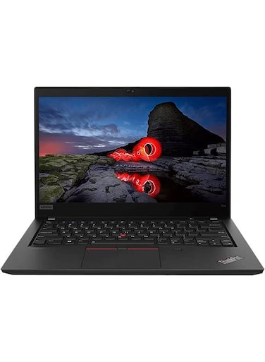 Lenovo ThinkPad T14 Business Laptop With 14-Inch Display, Core I5-10210U Processor, 16GB RAM, 512GB SSD, Intel UHD Graphics, Windows 10 Pro, English/Arabic, Black - International Version