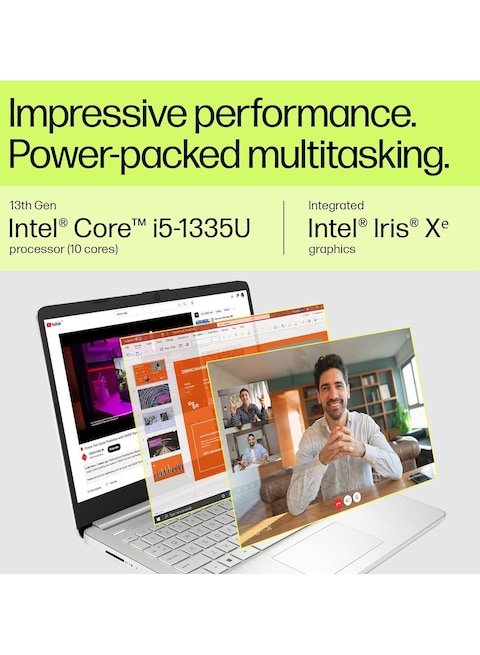 HP 2023 15s Series 15.6&quot; Notebook, FHD (1920x1080), Intel Core -1335U Deca-Core i5, 32 GB DDR4&nbsp;RAM, 2 TB&nbsp;NVME SSD, Thin &amp; Light, Windows&nbsp;11, English, Silver - International Version