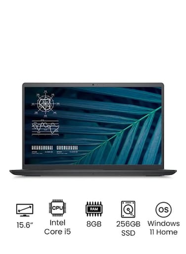 Dell Vostro 3510 Business Laptop With 15.6-Inch FHD Display, Core i5-1035G1 Processor, 8GB RAM, 256GB SSD, Intel UHD Graphics, Windows 11 Home, English, Grey - International Version