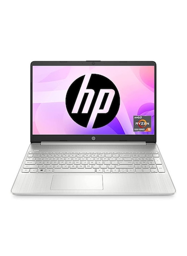 HP 2023 Thin &amp; Portable 15 Laptop With 15.6-Inch Display, AMD Ryzen 5 5500U Processor, 32GB RAM, 1TB SSD, AMD Radeon Graphics, Windows 11, English/Arabic, Silver - International Version