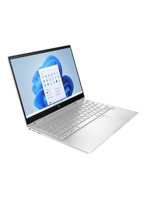 HP Envy x360 13-BF0013DX Touchscreen Laptop With 13.3-Inch Display, Core i7-1250U Processor, 8GB RAM, 512GB SSD, Intel Iris Xe Graphics, Windows 11 Home, English/Arabic, Silver - International Version
