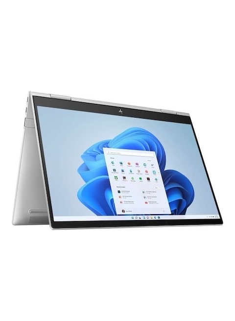 HP Envy x360 13-BF0013DX Touchscreen Laptop With 13.3-Inch Display, Core i7-1250U Processor, 8GB RAM, 512GB SSD, Intel Iris Xe Graphics, Windows 11 Home, English/Arabic, Silver - International Version