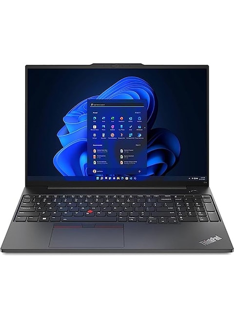 Lenovo Thinkpad E16 Business Laptop With 16-Inch FHD Display, Core i7-1355U Processor, 16GB RAM, 512GB SSD, Intel Iris Xe Graphics, Windows 11, English, Black - International Version