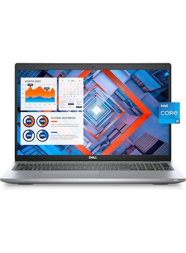Dell Business Laptop Latitude 5520, 15.6&quot; FHD IPS Anti-Glare Display, Intel Core i5-1135G7, 16GB RAM, 512GB SSD, Webcam, Backlit Keyboard, Win 10 Pro, English, Grey - International Version
