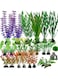 Fish Tank Decorations,23PCS Aquarium Plants Decor,Fish Tank Plants,Aquarium Artificial Green Plastic Plants decorations,Fish Tank Accessories Plastic Water Plants,Flowers and Rockery Decorations