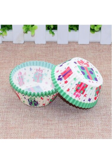 Cupcake Baking Paper Cases Cake Box,Disposable Muffins Baking Cupcake Mould 6.8x5x3cm - Gift Box