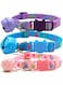 ORiTi 3 Pack Cat Collars with Big Bell and Lollipop Pattern, Cat Collar with Breakaway Safety Release Buckle for Cat and Kitten