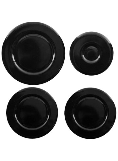Aspares 4 Set of Cooker Oven Gas Hob Rapid Burner Flame Caps Crown Ring Tops Covers