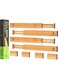 ANTOWIN Bamboo Drawer Dividers Organizers, Expandable Drawer Separators Splitter,17-22 inches Long Adjustable Spring-loaded Organizer for Large Utensil, Clothes, Tools Drawers (4+4)