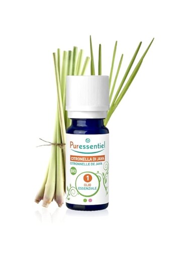 Puressentiel Essential Oils for Diffusion   Infused with Citronella Blend  Enriched with Essential Oils Java Citronella, Lemon Eucalyptus, Ligandin Grosso and Lemongrass   100% Natural Formula   30ml