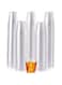 KWSLIN 100 Pack Plastic Cups, Disposable Hard Plastic Cups, Party Cups Ideal for Jello Shots, Condiments, Sauce, Tasting Food Samples, Birthday, Wedding, Festival, Party, 50ml
