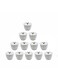 Luhpar M18042 / Cba12 / D25059 Ceramic Cawa Cup Set &Atilde;&sbquo;&acirc;&sbquo;&not;&acirc;&euro;&oelig; 12-Piece &Atilde;&sbquo;&acirc;&sbquo;&not;&acirc;&euro;&oelig; Bird Design 100Ml