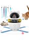OFRANK Cat Toys 3-in-1 Interactive Electronic Cat Toy for Indoor Kitten, Automatic Cat Pointer Toys, Cat Wand Toy, and Cat Roller Toy Relieves Anxiety &amp; Boredom
