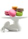 Bunny Rabbit Cake Stand Ceramic Plate Dishes for Dessert Food Server Tray,Cute Cupcake Stand, Gifts for Women Kitchenware Lovers,Wedding Party,Mother's Day(1 Rabbit)