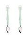 Toddmomy 2pcs Silicone Spoon Tableware Mud Fruit Tools Double-ended Portable Utensils Scraper Feeding Baby Kids Infant Training Silicone Scraping Fruits Spoon(Random Color)