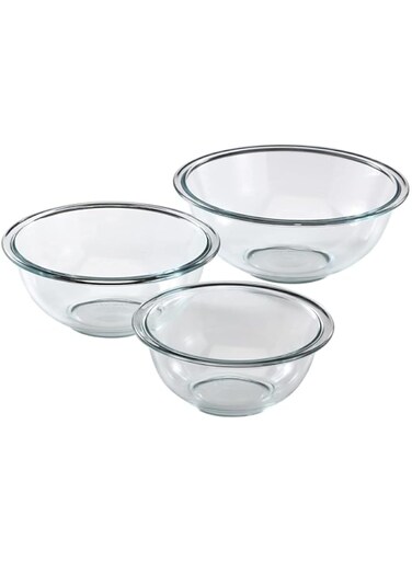 Pyrex Smart Essentials Glass Mixing Bowl Sets 3-Piece 1118441