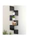 Greenco Corner Shelf 5 Tier Shelves For Wall Storage, Easy-To-Assemble Floating Wall Mount Shelves For Bedrooms And Living Rooms, Espresso Finish
