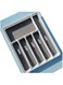 Aiwanto Kitchen Drawer Cutlery Storage Tray Blue/Grey 42 X 6.5 X 34Grams 10X10X20 Blue/Grey