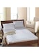Linen Klub 100 GSM Polyester Sheet Quilted Mattress Protector Super King Cotton White 200x200cm