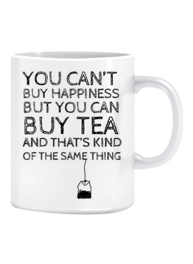 Printed Mug White/Black Standard Size