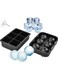 Silicone Ice Cube Tray with Lid &acirc;&euro;&ldquo; Easy Release, Odourless, Food-Grade, Spill-Resistant 6 Large Ice Cube Mould with for Drinks, Black 1 Pack