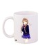Anime Girl Printed Coffee Mug White/Purple/Brown 11ounce