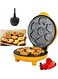 Waffle Maker, 7 Different Shaped Pancakes for Kids, Animal Waffle Maker, Electric Nonstick Waffler Iron, Pan Cake Cooker &iuml;&frac14;&OElig;1000W, Suitable for Baking, Breakfast, Kitchen,(Yellow)