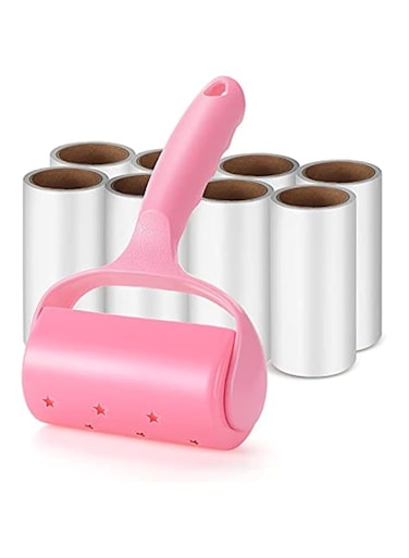 أخرى Lint Roller Super Sticky Pet Epilator Kit Sticky Fluff Roller (With 8 Refills) Suitable for Pet Hair Clothes Carpet Car Seat Dust and Sticky Fluff Brush With Cover
