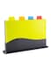 Set of 4 Chopping Board for Kitchen Multicolour 130grams