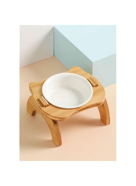 Wooden Ceramic Pet Bowl - Elevate your pet&#39;s mealtime with our eco-friendly Wooden Ceramic Pet Bowl. Durable, easy-to-clean, and visually appealing. Show your pet love and care.