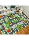 TOYBY Kids Carpet Playmat Rug City Life Great for Playing with Cars and Toys, 63"x47" Non Slip Kids Rug for Playroom Bedroom,Educational Area Rugs City Pretend Play Mat for Bedroom (Transportation)