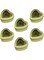 SWIUKPHE 6 Pack Tin Cans, Heart Shaped Empty Golden Metal, with Clear Window Lids, Love Candy Tin Box, Cookie Jars, for Candle Making, Candies, Gifts &amp; Treasures, Gold