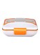 Heating Lunch Box White/Orange 27.5x20x11.5centimeter